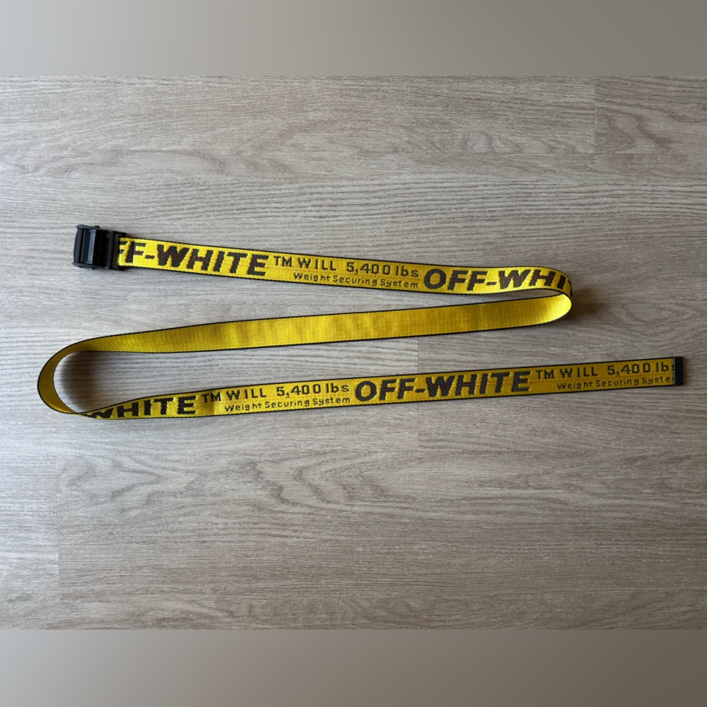 Off-White Yellow and Black Belt